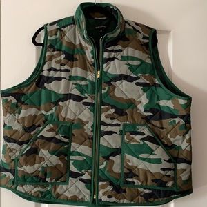 J Crew Mercantile Camo Puffy Vest